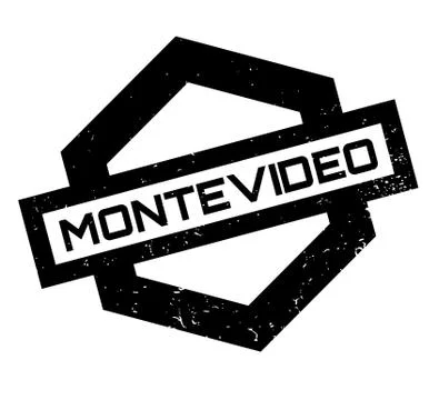 Montevideo rubber stamp Stock Illustration