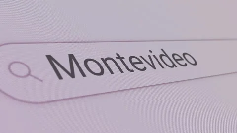 Montevideo Search Bar Stock Footage 130182369