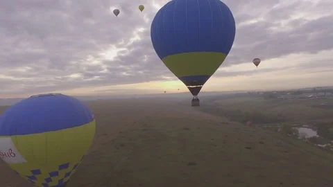 Montgolfiers 스톡 동영상 81440309