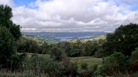 Montgomery Peak Landscape Featuring Summit Views Overlooking the Lush Rolli.. Stock Footage 286779334