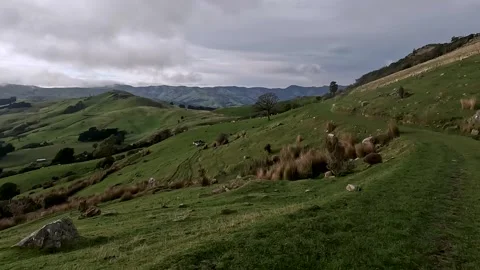 Montgomery Peak Landscape Featuring Summit Views Overlooking the Lush Rolli.. Stock Footage 286779383