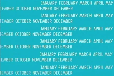 Month Animated Background 162 Stock Footage 496683