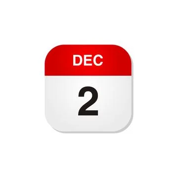 Month December Calendar Icon Vector Template Stock Illustration