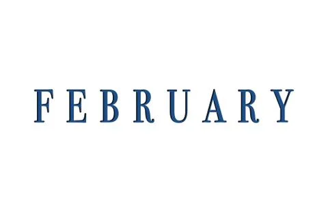 The month of February. Stock Illustration