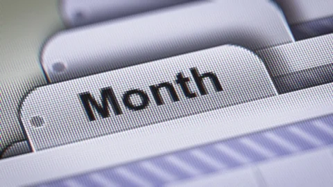 "Month" on The File. Video stock 73595607