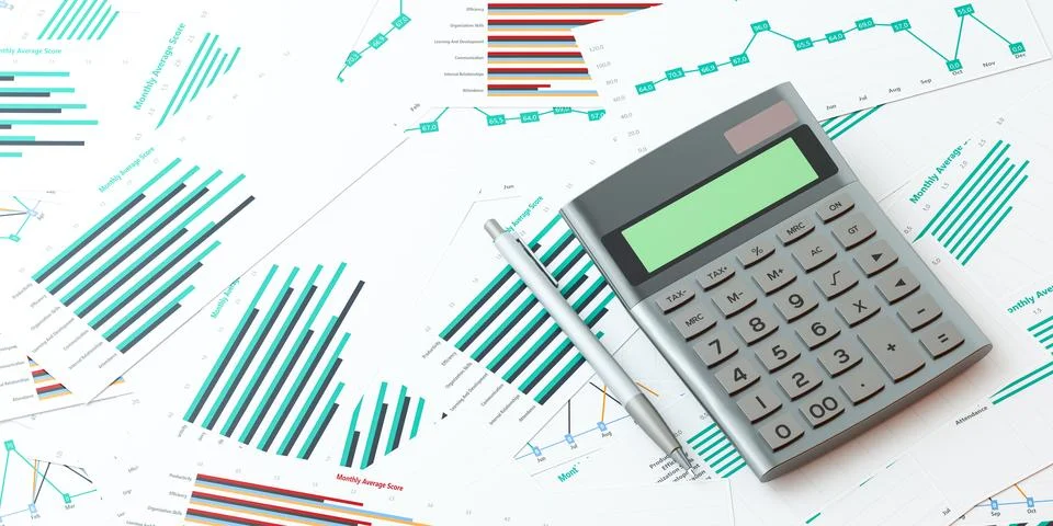 Monthly average score Stock Illustration