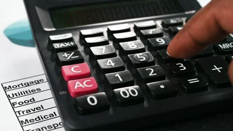 Monthly Budget Stockbeeldmateriaal 304537377