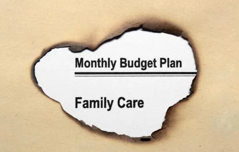Monthly budget plan Illustration