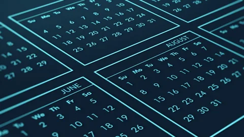 Monthly calendar Stock Footage 267247683