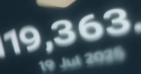 The monthly evolution of price for Bitcoin Stock Footage 314454986