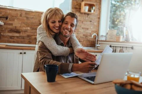 The monthly finances Stock Photos