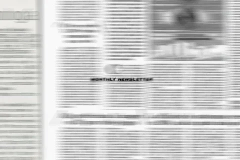 Monthly newsletter message Stock Footage