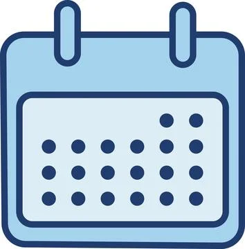 Monthly Planner, Empty Schedule, Calendar Template Stock Illustration