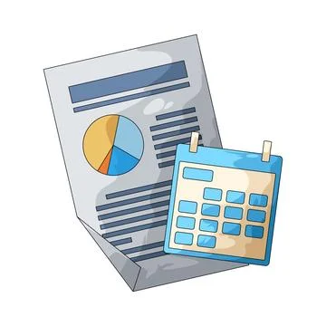 Monthly Report illustration Stock Illustration
