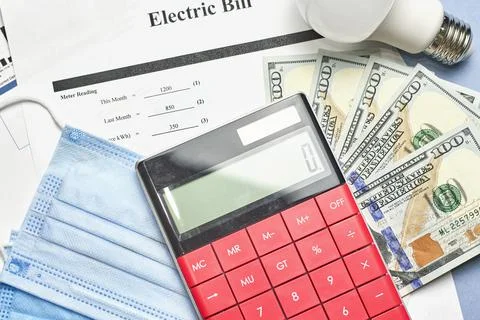 Monthly utility bills Stock Photos