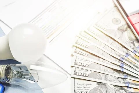 Monthly utility bills Stock Photos