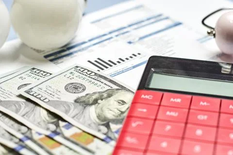 Monthly utility bills Stock Photos