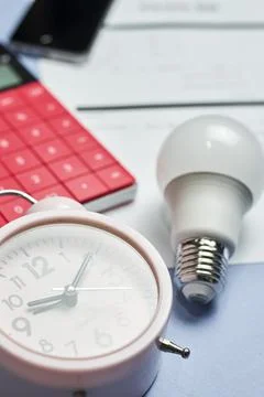 Monthly utility bills Stock Photos