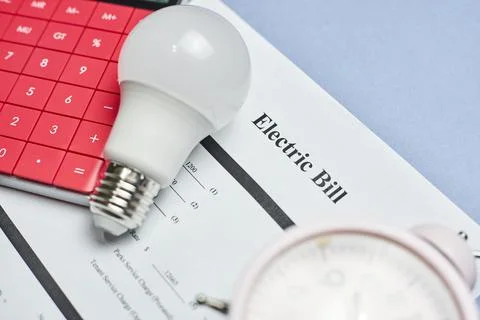 Monthly utility bills Stock Photos