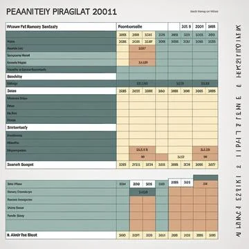 Months event planner template, Made by AI,Artificial intelligence Stock Illustration