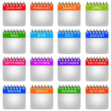 Months Illustrazione stock