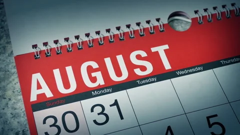 Months Pass On Calendar, Time Passing, Lost Time Concept Stock Footage 301005902