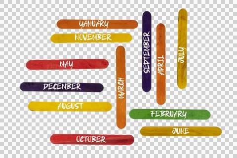 Months of the year Foto stock