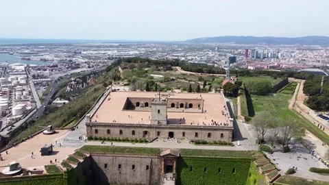 Montjuic Castle Stock Footage 188750666