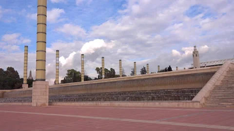 Montjuïc olympic park Video stock 35624014