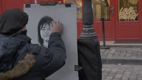 Montmartr 스톡 동영상 87344738