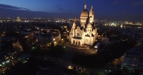Montmartre High Angle Stock Footage 121342759