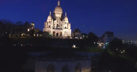 Montmartre Low angle Stock Footage 121342766