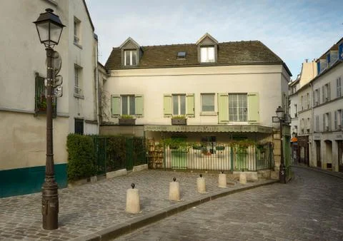 Montmartre under shutdown. Stock Photos
