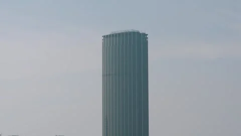 The Montparnasse Tower In Paris by drone Stock Footage 320103562