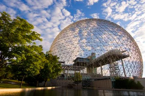 Montreal Biosphere a geodesic dome originally built as US pavillion at Expo 67, Stock Photos