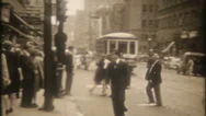 Montreal Canada City Street Scene Circa 1940S Vintage Film Home Movie 3368 Stock Footage