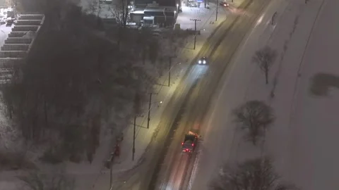 Montréal, Canada Dec '25 - Silent work unfolding while families sleep in comfort Stock Footage 324868658