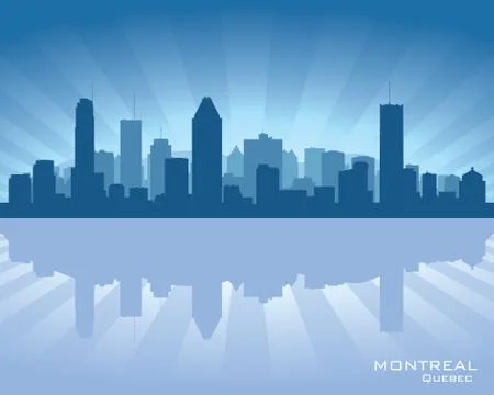 Montreal, canada skyline Stock Illustration