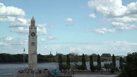 Montreal Clock Tower Stock Footage 77164893