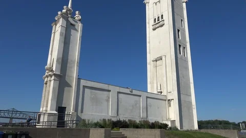 Montreal Clock Tower Stock Footage 91390883