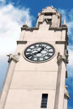 Montreal clock tower Foto stock
