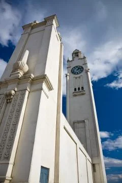 Montreal clock tower Stock Photos