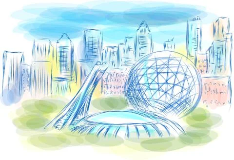 Montreal Stock Illustration