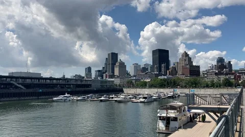 Montreal old port Stock Footage 139917331