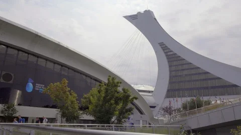 Montreal Olympic Stadium and Tower Video stock 102423606