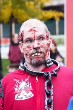 Montreal, quebec, canada - october 25 - montreal zombie walk. a zombie walk i Foto stock