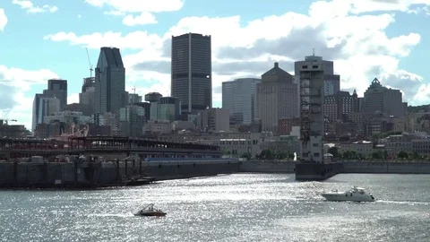 Montreal by the River Stock Footage 77164945