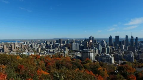 Montreal Skyline Stock Footage 87199624