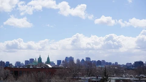 Montreal Skyline Stock Footage 88339093