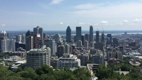 Montreal Skyline Stock Footage 129054415